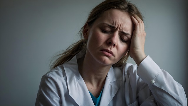 Illustration showing estrogen receptors and brain fog symptoms during menopause