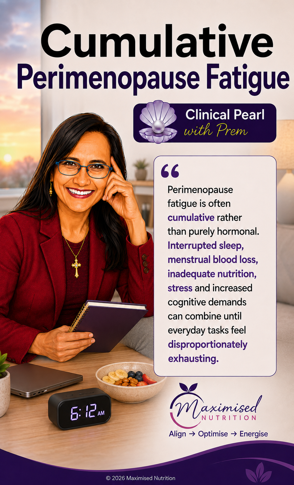Cumulative Perimenopause Fatigue Perimenopausal fatigue can be a combination of various factors that build up